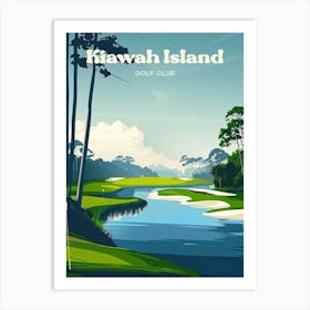 Kiawah Island Golf Club Art Illustration Art Print