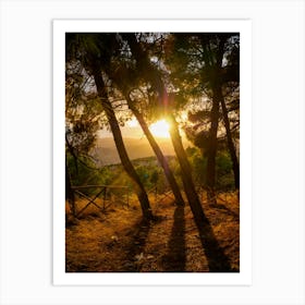 Sunset In The Mountains 1 Art Print