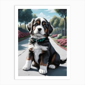 Bernese Mountain Dog Art Print