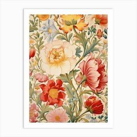 Wallpaper Floral Pattern 5 Art Print