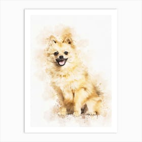 Pomeranian Dog 3 Art Print