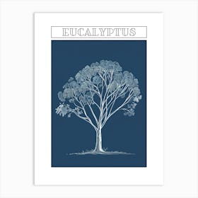 Eucalyptus Tree Minimalistic Drawing 4 Poster Art Print