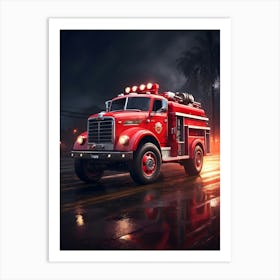 Fire Truck Art Print