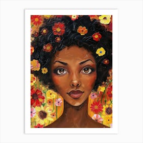 Flower Girl Art Print