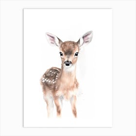 Baby Deer Watercolour Nursery 11 Art Print
