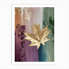 Gold Leaf Canvas Art Art Print