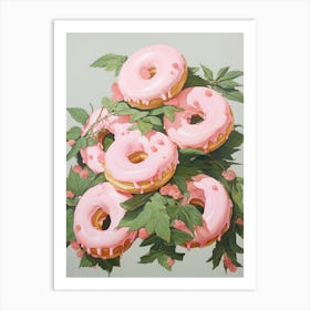 Pink Donuts 1 Art Print