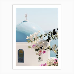 Cathedral And Flowers Art Print