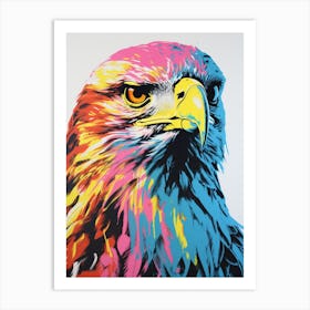 Andy Warhol Style Bird Hawk 1 Art Print