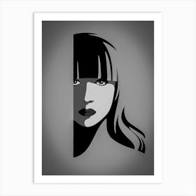 Portrait Of A Girl Art Print