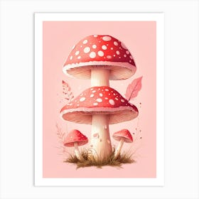 Mushroom Print Art Print