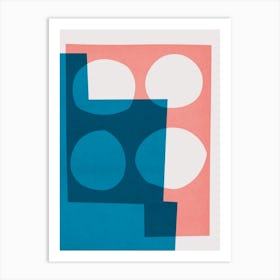 Minimalist and geometric collage 2 Art Print