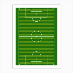 Soccer Field Vector Art Print