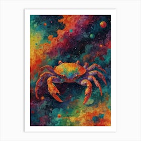 Crab In Space Art Print