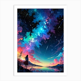 Starry Night Sky 20 Art Print