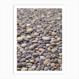 Pebbles On The Beach 1 Art Print