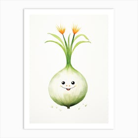 Friendly Kids Onion Art Print