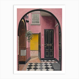 Pink Doorway Art Print