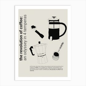 the revolution of coffee Art Print