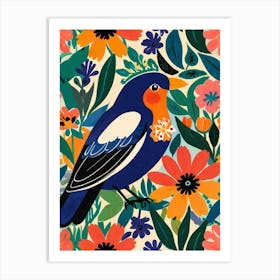 Bird In The Garden 2 Art Print