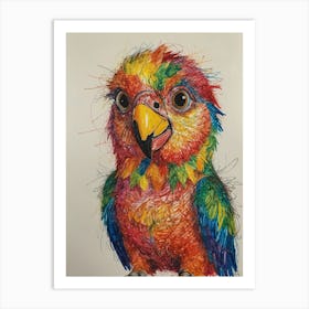 Colorful Parrot 13 Art Print