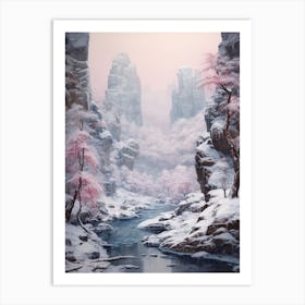 Dreamy Winter Painting Yosemite National Park United States 2 Art Print