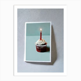 Birthday Cupcake Art Print