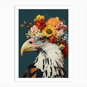 Bird With A Flower Crown Harrier 3 Art Print