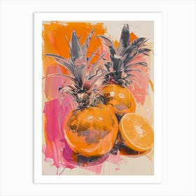 Oranges And Pineapples Art Print