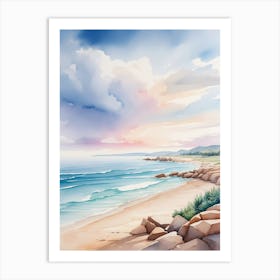 Watercolor Seascape Art Print