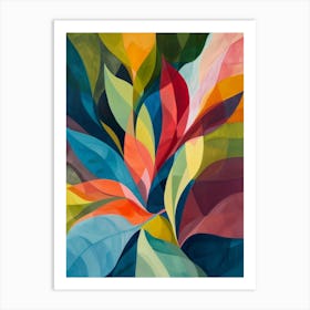 Abstract Leaves 18 Art Print