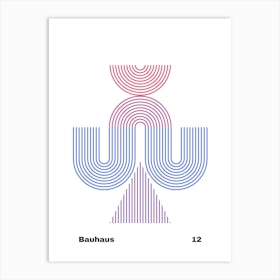 Geometric Bauhaus Poster 12 Art Print