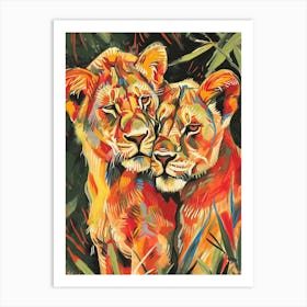 Transvaal Lion Rituals Fauvist Painting 1 Art Print