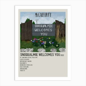 Snoqualmie Welcomes You 2022 Poster 1 Art Print