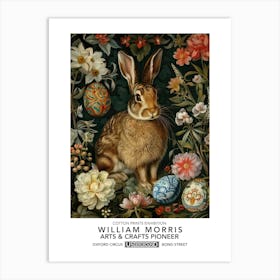 William Morris Easter Rabbits Textile 2 Art Print