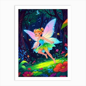 Fairy In The Forest 4 Art Print