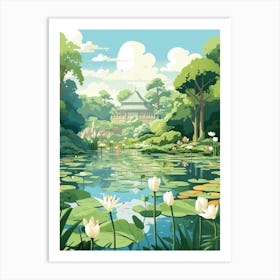 Singapore Botanic Gardens Singapore Illustration 2 Art Print