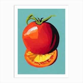 Tomato 2 Bold Graphic vegetable Art Print