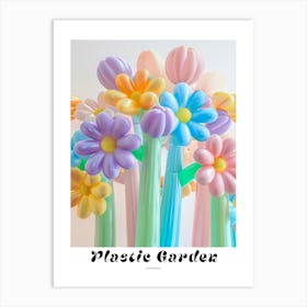 Dreamy Inflatable Flowers Poster Gypsophila Art Print