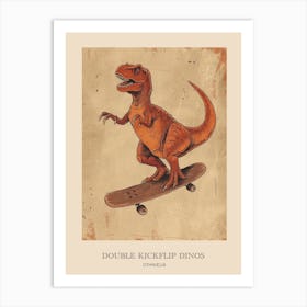 Othnielia Vintage Dinosaur Poster 1 Art Print