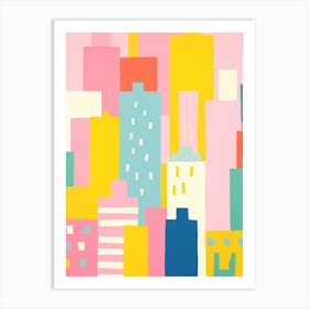 New York City Colourful View 2 Art Print