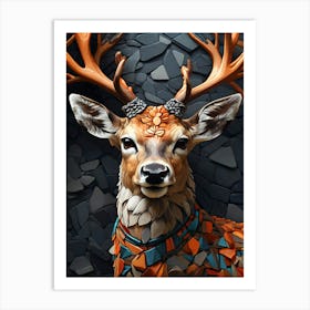 Deer With Antlers Art Print