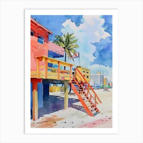 Lifeguard House Art Print