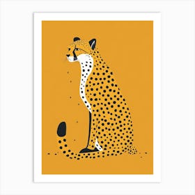 Yellow Cheetah 1 Art Print