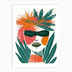 Tropical Woman Art Print