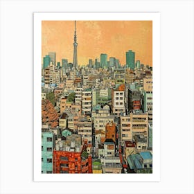 Tokyo Kitsch Cityscape 4 Art Print