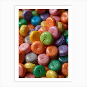 Assorted colored candies Art Print