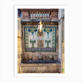 Tiled Fountain 20231208163611rt1pub Art Print