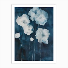 Blue Poppies 15 Art Print