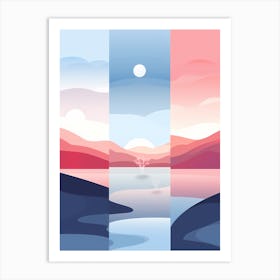 Landscape Vector Illustration Art Print